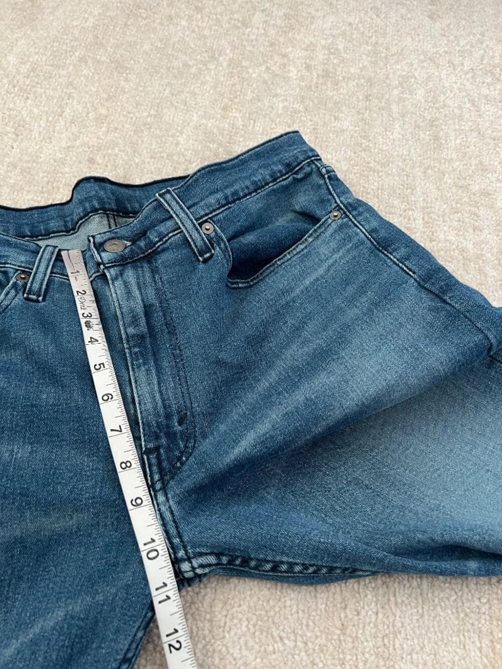 Levi’s 514 Straight Fit Blue Jeans 34 - Picture 6 of 10